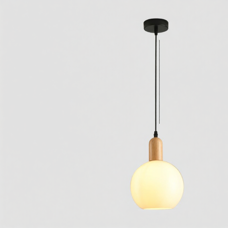 SANGEJIANGREN | Nordic Style Bedroom Bedside Glass Pendant Light