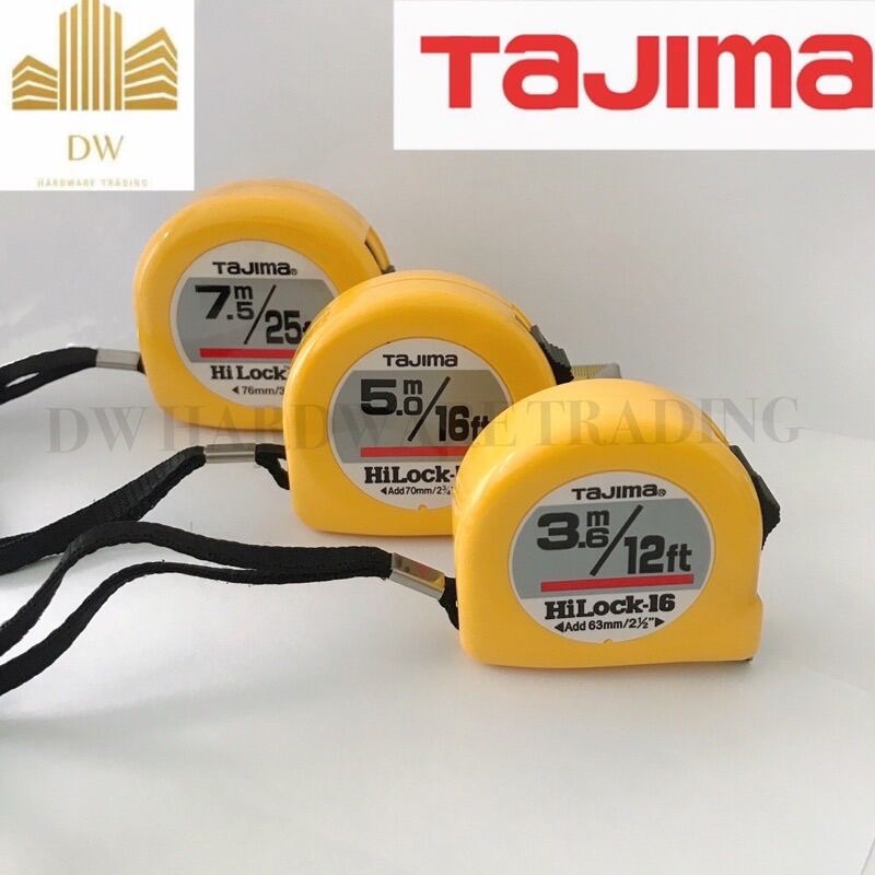 Tajima Tape Measure: Hi-Lock 16ft