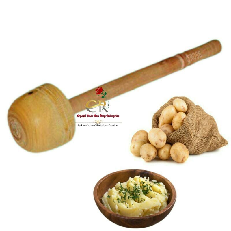 M&M - Wooden Hand Masher / Dal Masher / Paruppu Mathu / Potato Masher