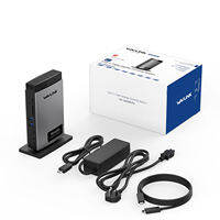 【WAVLINK Selected】PD3.1 Triple Display USB C Docking Station with 140W Power Triple Display Dock with 8K Displayport*2 + 8K HDMI RJ45 10G USB-C 2 USB 3.0 SD/TF Slot Audio/Mic for M1/M2/M3&Win