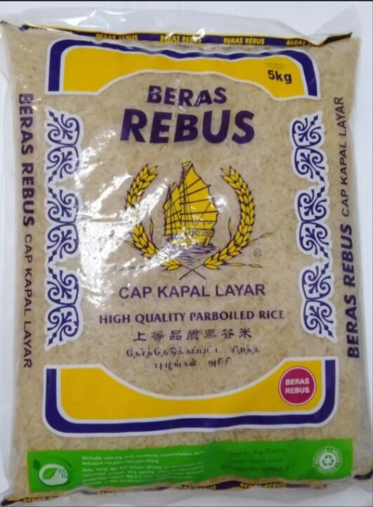 CAP KAPAL LAYAR BERAS REBUS 5KG/10KG Lazada