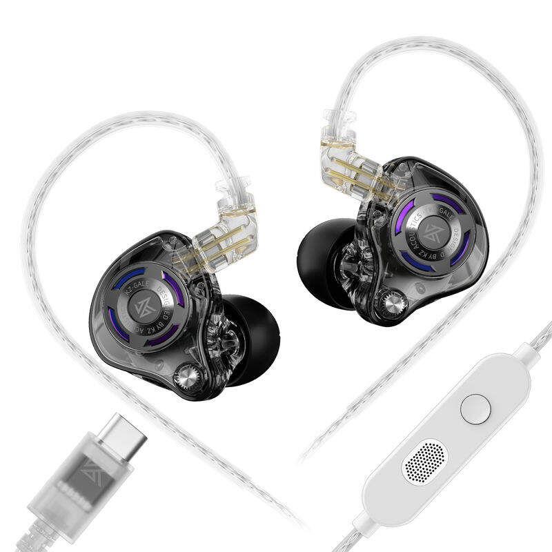 Tai nghe chơi game KZ Gale Hi-Fi với trình điều khiển siêu tuyến tính hai micro tần số rộng 10-20000Hz 4 chế độ EQ (tùy chọn loại C)-Trong Tai nghe đeo tai cho eSports trò chơi FPS âm thanh sắc nét nội địa hóa cả ngày Comfort tai nghe