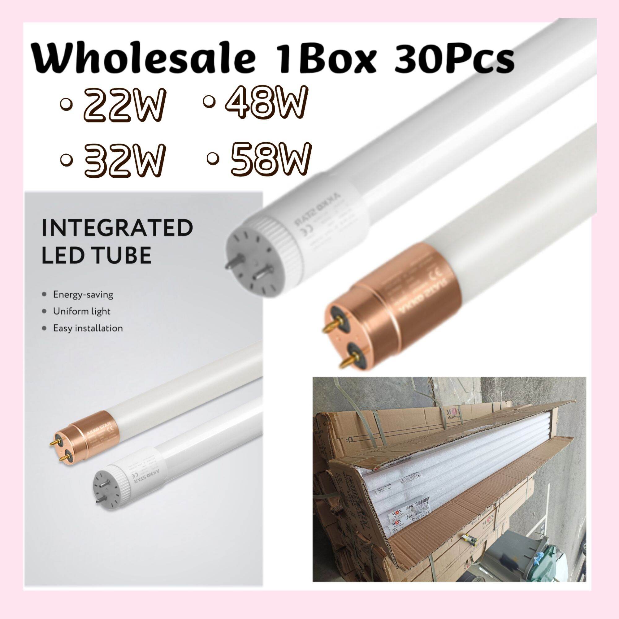 High Quality Wholesale 30Pcs 22W 32W 6500K Daylight Led Tube T8 Lampu Panjang
