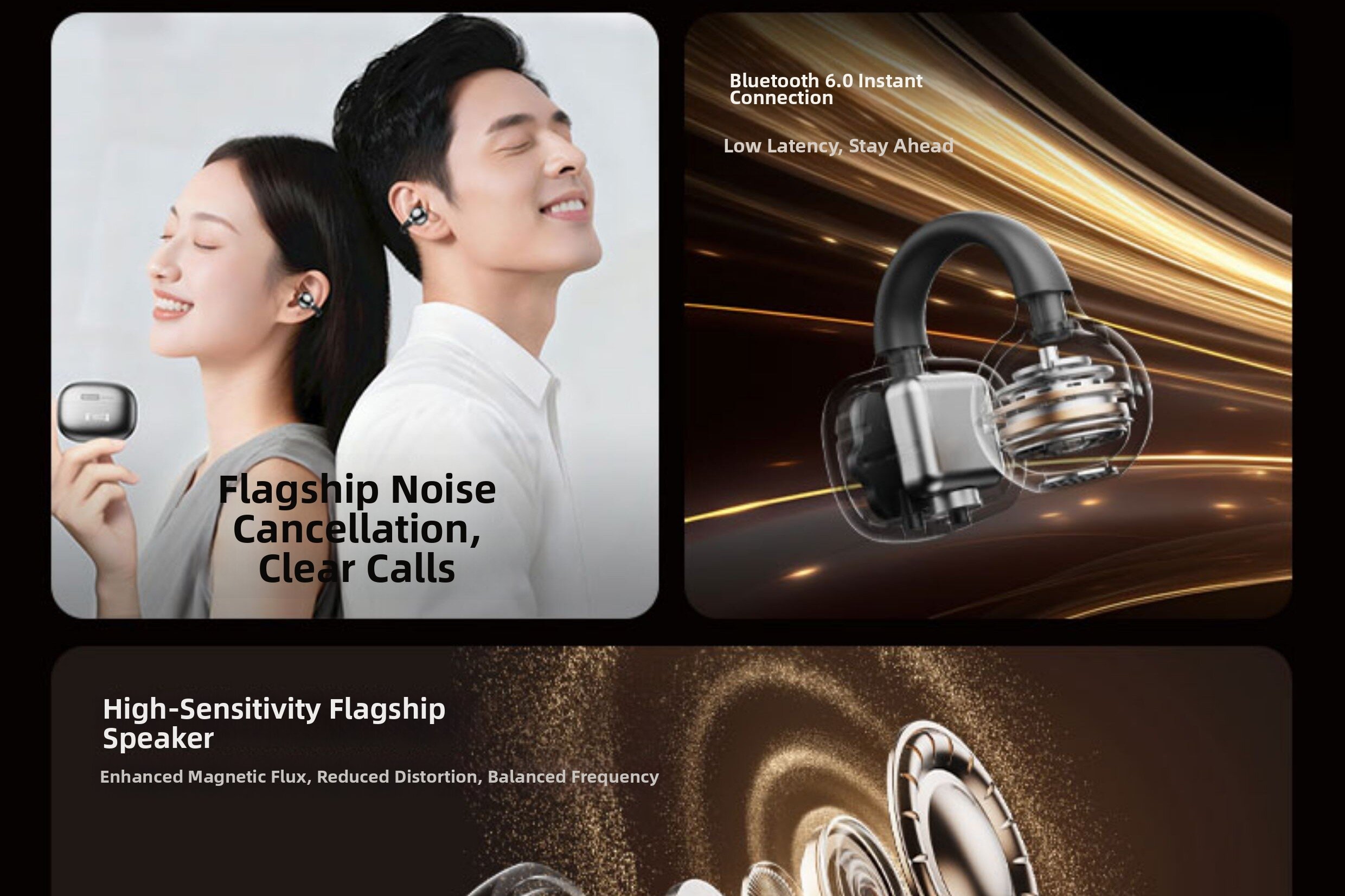 Lenovo bone conduction sport bluetooth koptelefoon draadloos_voghion.com