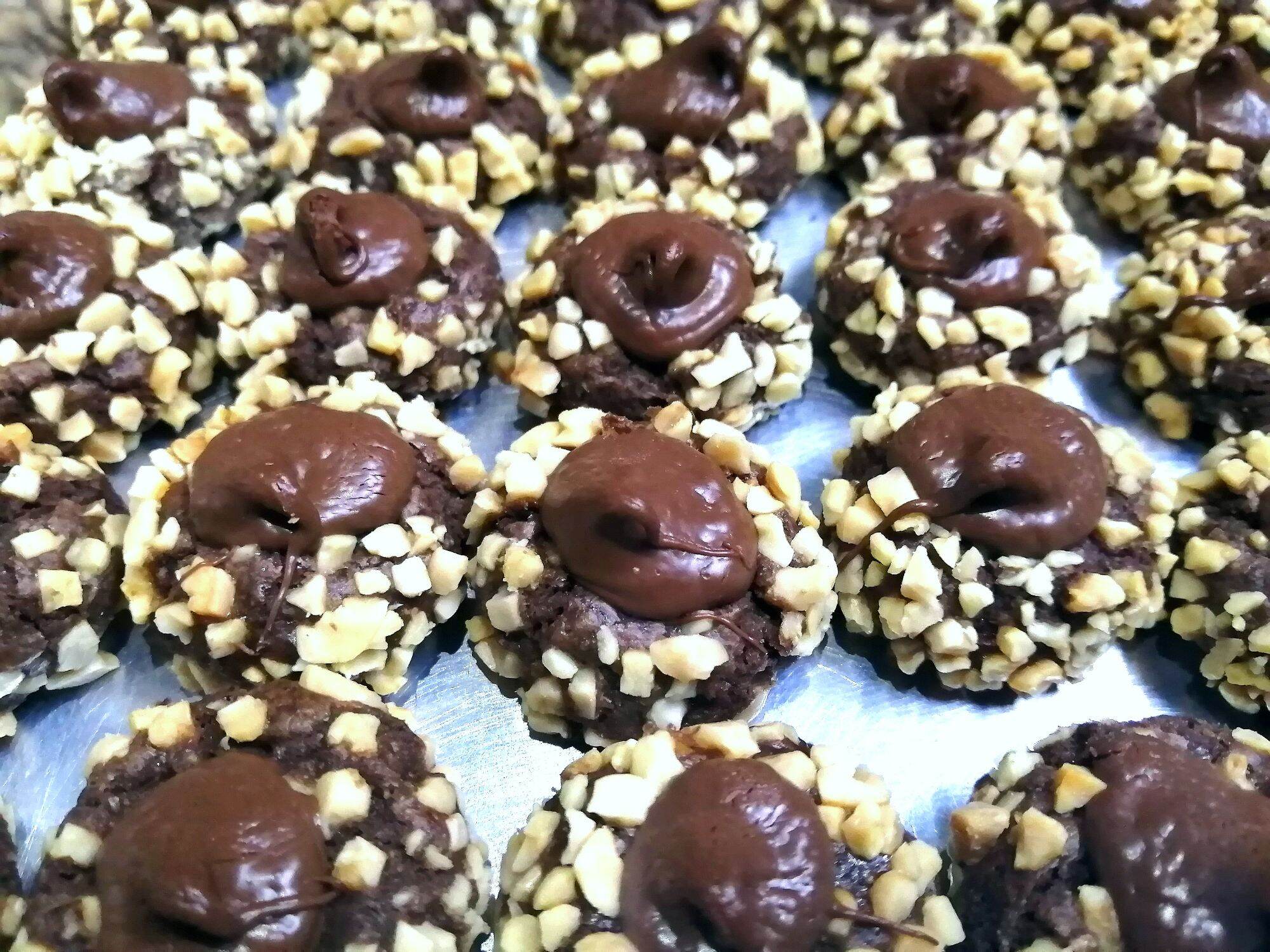 Resepi nutella button cookies