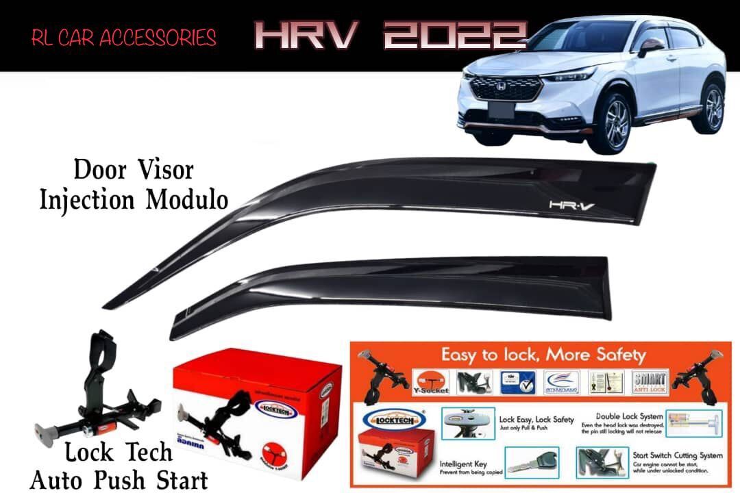 Honda HRV 2022 2023 2024 MDL Window door sun visor lip locktech car