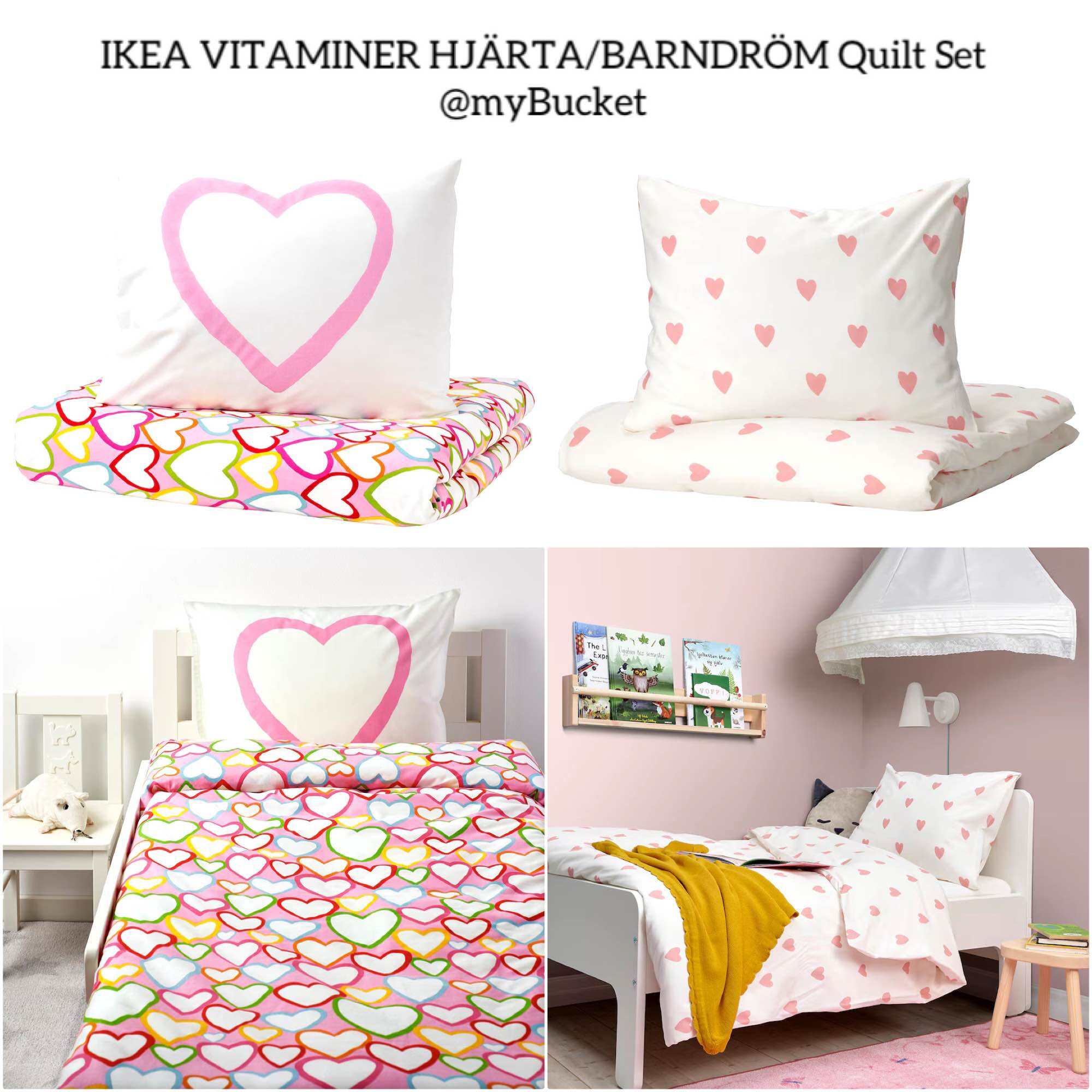 Rödhake Ikea Childrens Quilt Covers 2pc Baby Bed Linen/Bedding