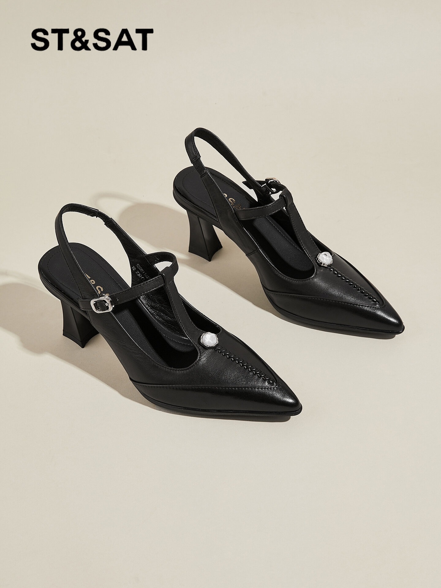 ST&SAT | New Summer French Pointed Toe Elegant Jizikou High Heel Shoes Harga 408 Ringgit*Penghantaran Percuma