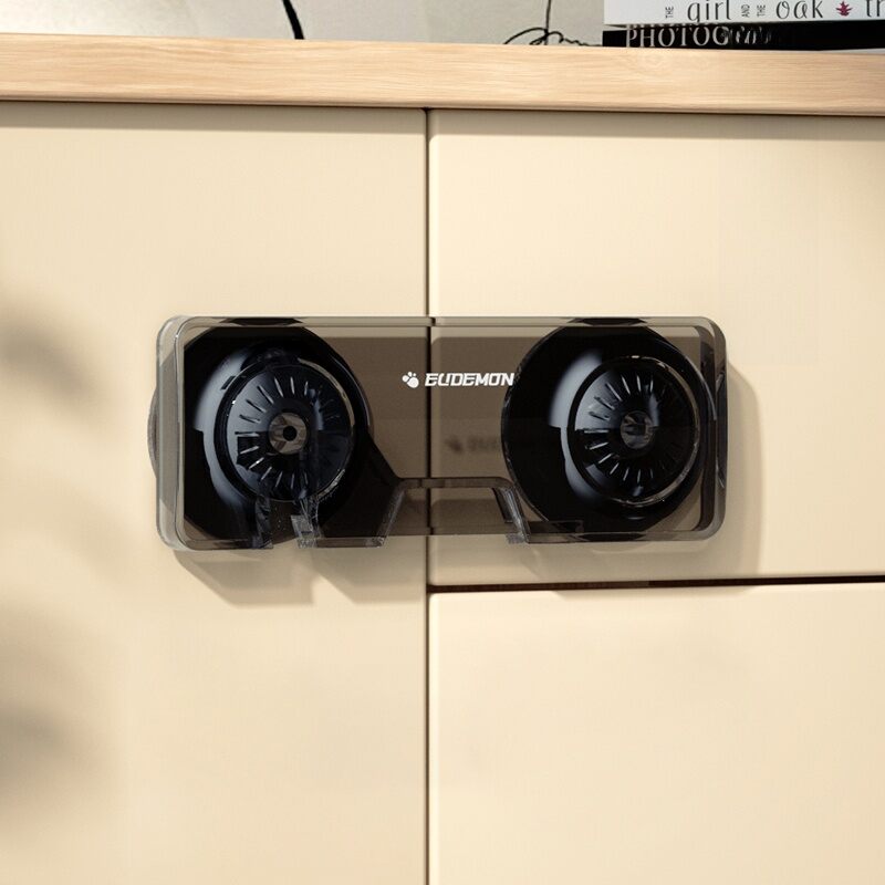 EUDEMON | Child Safety Lock For Cabinet Door Drawer Fixed Buckle Prevent Opening No Punching Required Glass Door Clip Buckle