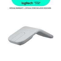 Logitech Mobi Fold Ultra-Portable Travel Mouse Small and Light  Touch Scroll Quiet Clicks 4K DPI Bluetooth for Windows PC Mac Chromebook Android iPad
