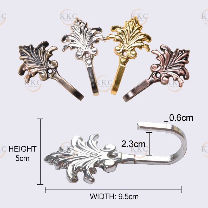 2pcs Curtain Side Hooks Tie Back Hook Holdbacks / Cangkuk Tepi Langsir (4 Colour Selection). 