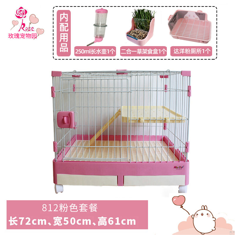 Rabbit Cage Automatic Manure Cleaning Rabbit Cage Household Extra Large