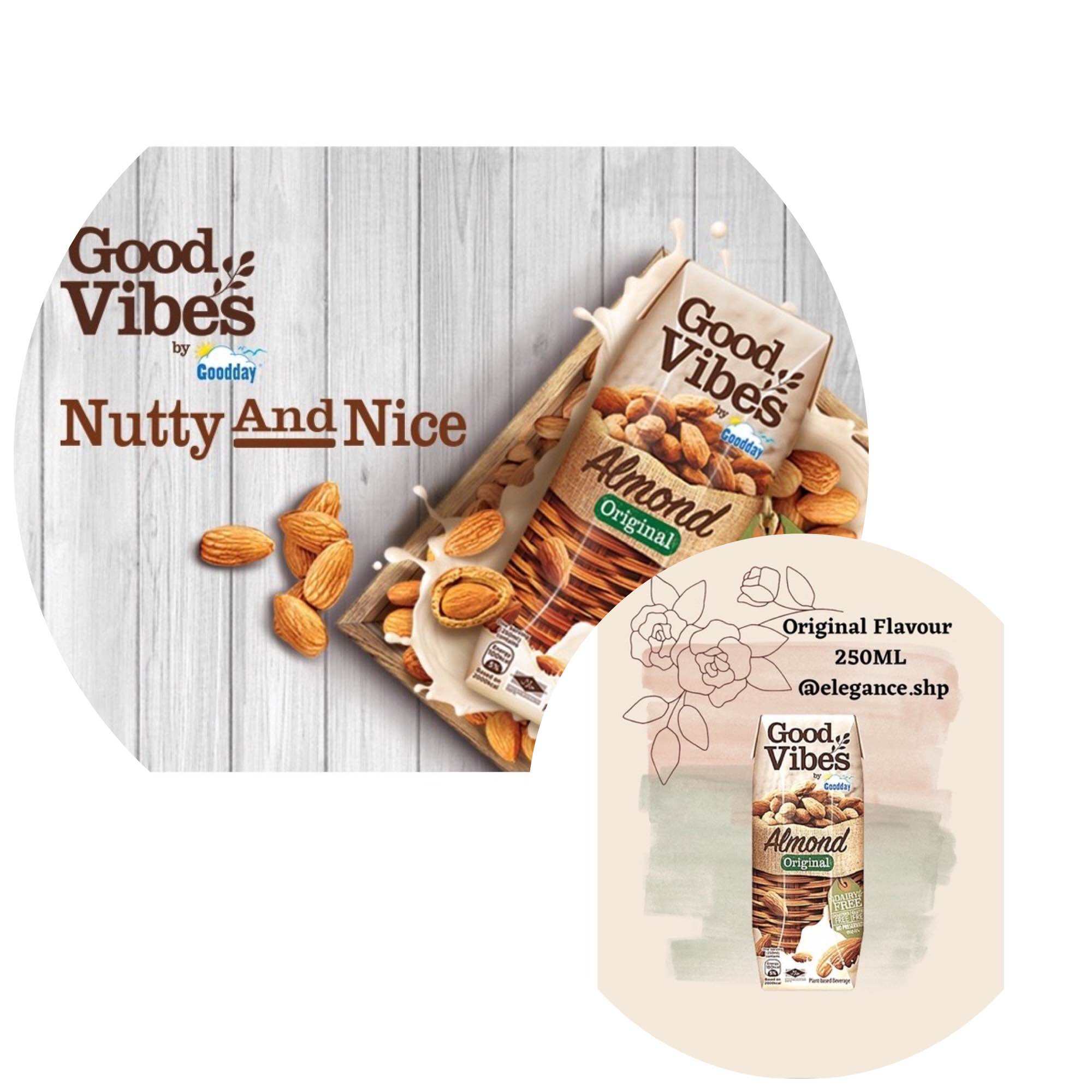 Good day good vibes Almond Original Milk 250ml minuman Lazada