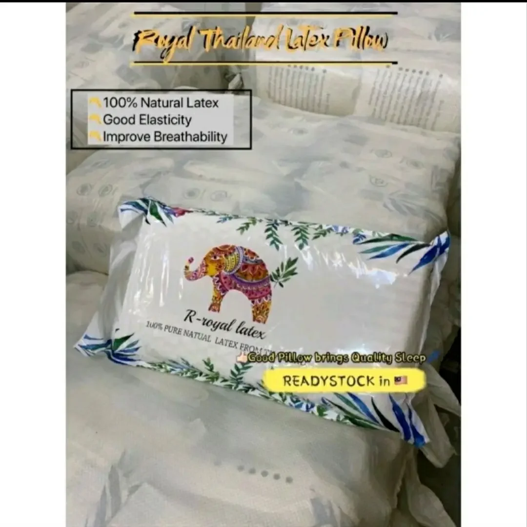 【Readystock】100% Natural Latex Pillow 乳胶枕头/ Bantal Latex