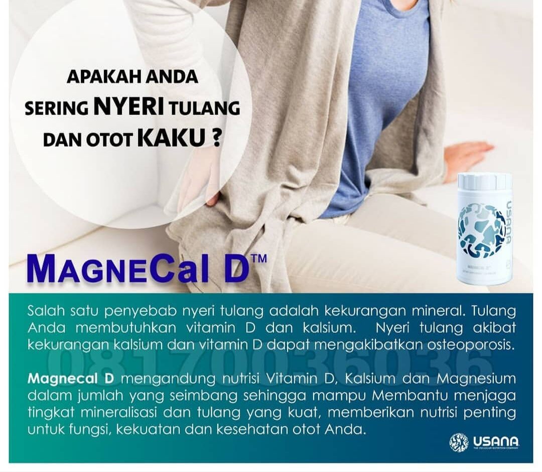 Usana Magnecal Calcium Magnesium Vitamin D Kalsium Supplement Untuk Tulang Kuat钙镁d骨骼健康钙质 