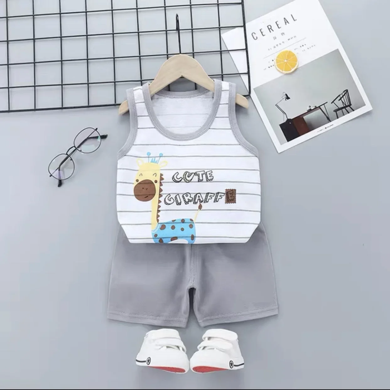 Baby toddler clothing set vest [Malaysia Ready Stock]