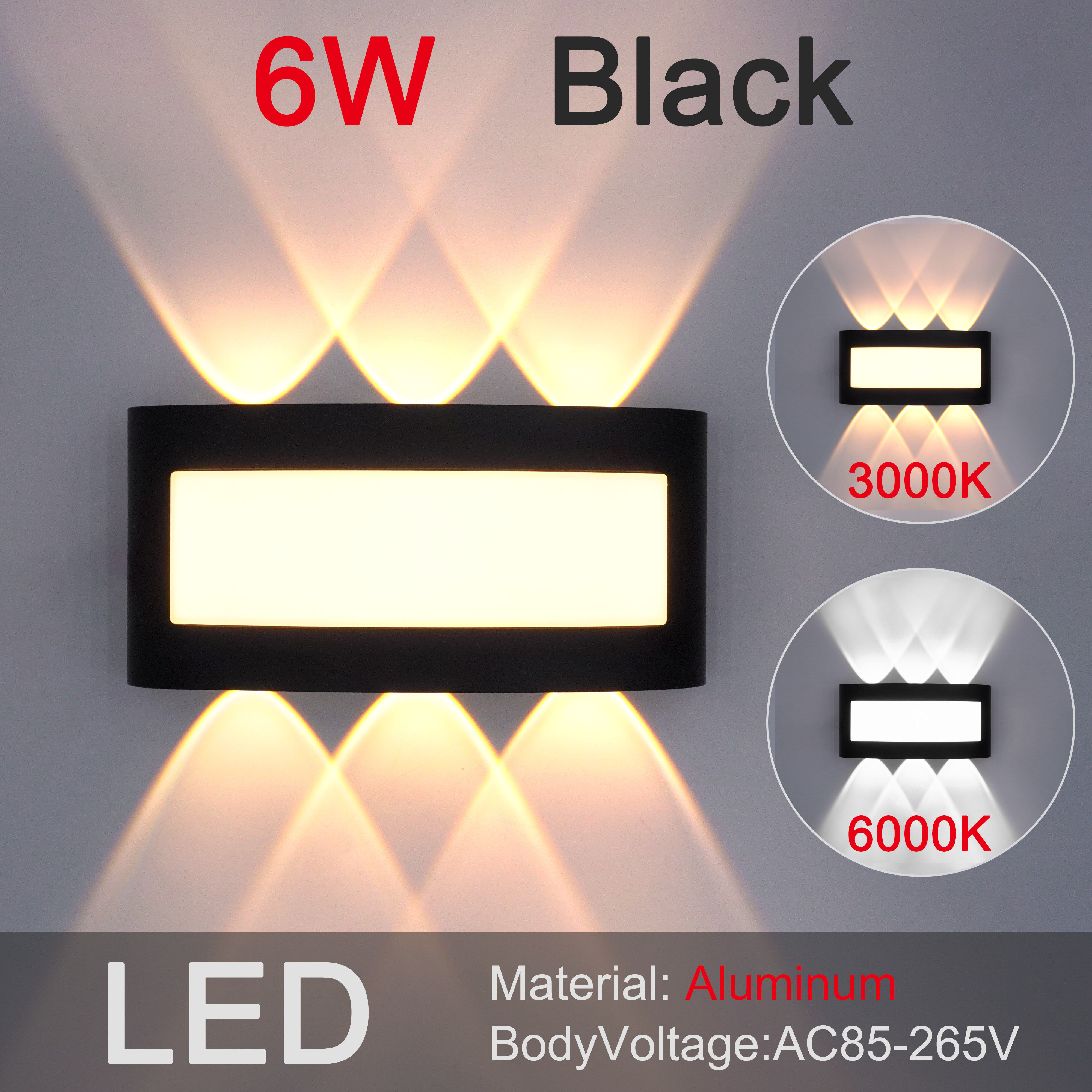 Modern Outdoor LED waterproof wall light Aluminum wall lamp indoor outdoor sconces suitable for corridors gardens stairs