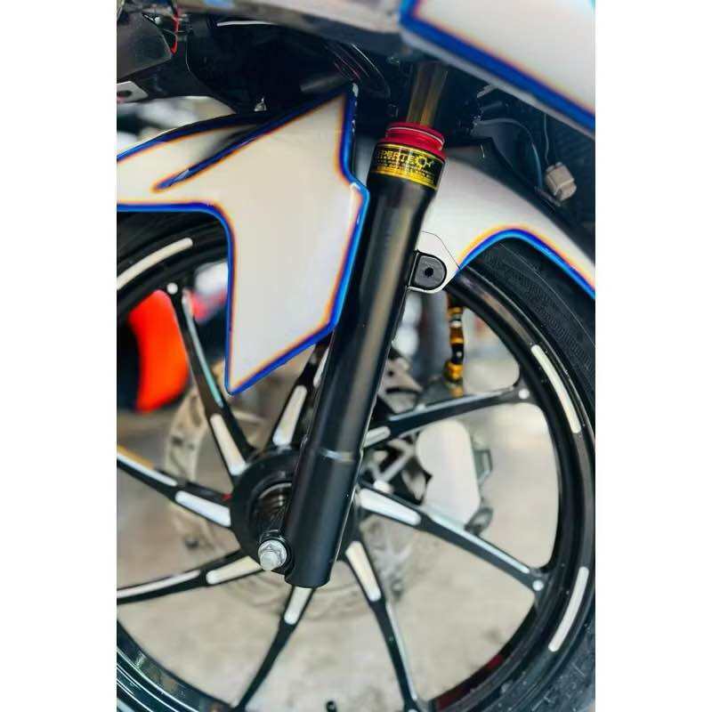 Y16ZR V2 ABS FRONT FORK LAY HYPERTECH STD CUTTING LOWERED 1.5 INCH ULTIMATE X PRO BATANG GOLD 1.5 INCI FORK LAY DEPAN LC155 EXCITER 155 FORK LAY RENDAH. 