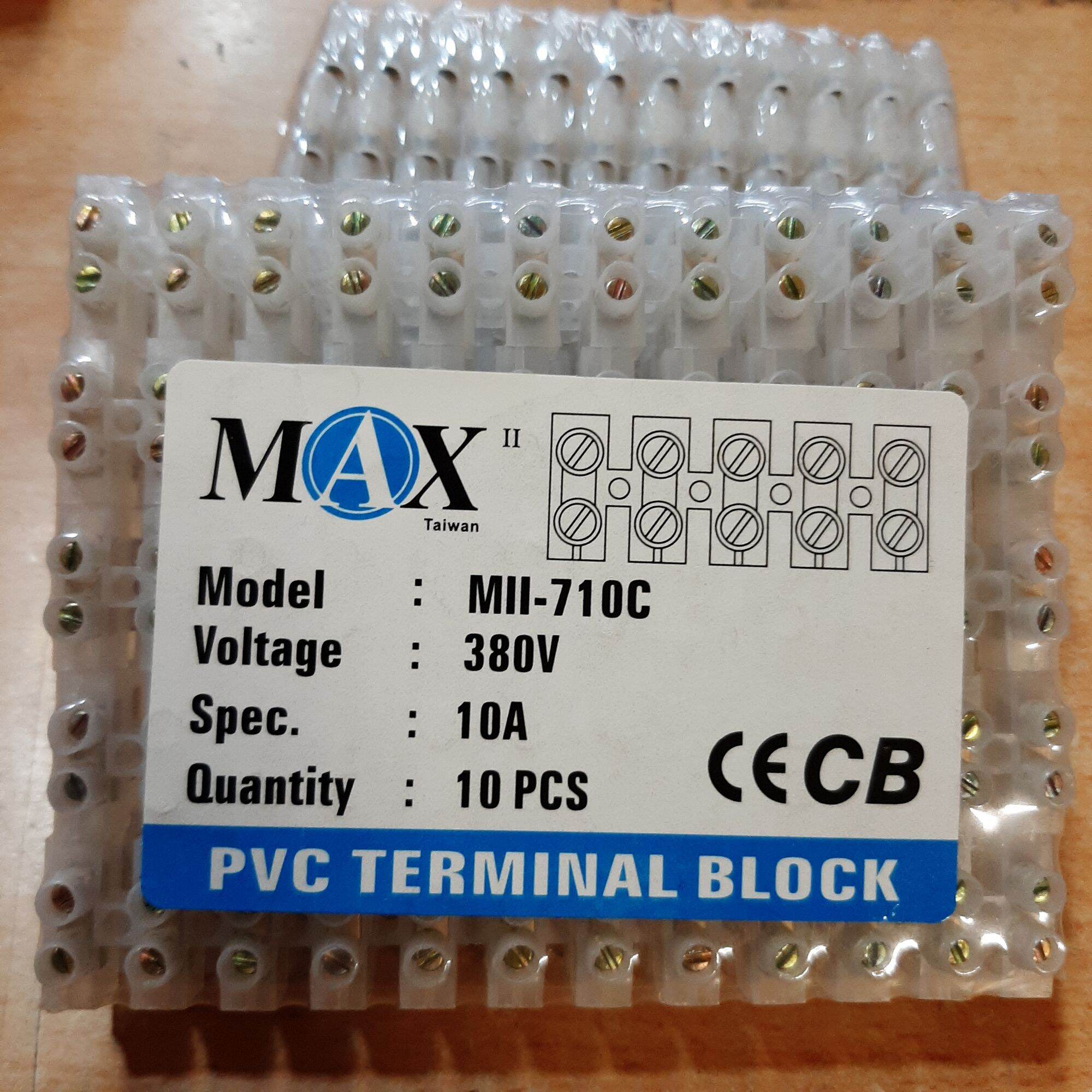 (1 Row)MAX pvc terminal block pvc cable connector 6A 10A 20A 30A pvc connector. 