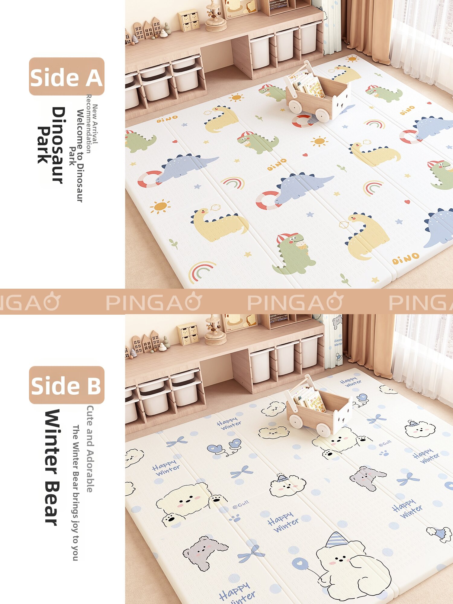 PINGAO | Non-toxic Baby Crawling Mat
