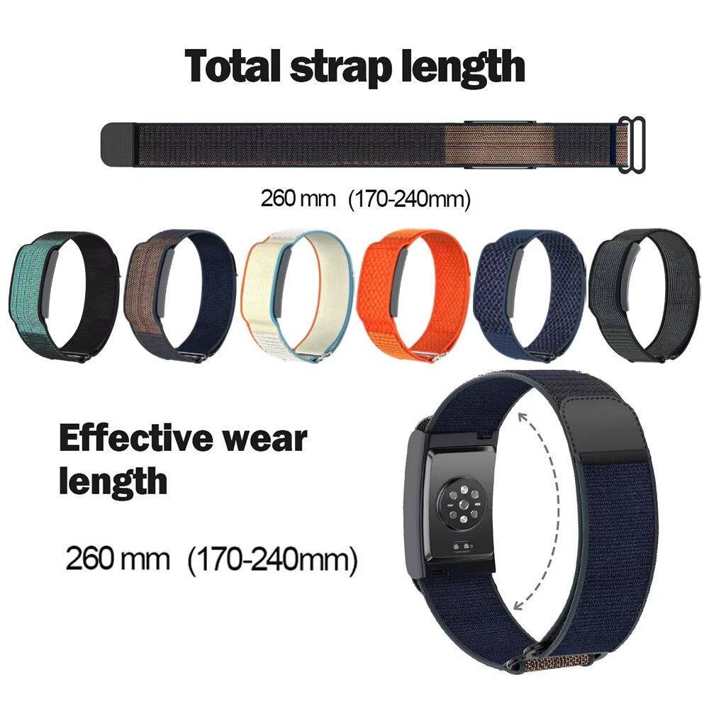 CRESTED | Nylon loop Band for Amazfit Helio Strap Original