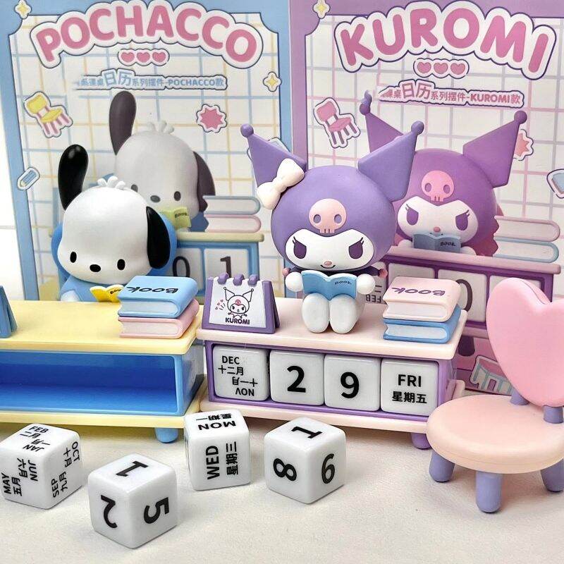 Creative Cartoon Pachy Dog Desk Calendar Ornament Perpetual Calendar Simple Style Desktop Small Ornament Gift