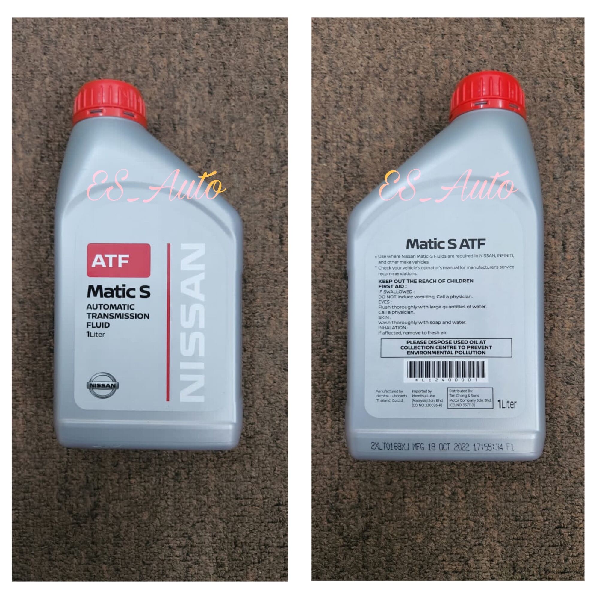 Original Nissan N L Almera Atf Matic S Auto Gear Oil Transmission Fluid Atf Minyak Liter