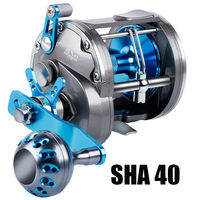 Sougayilang Trolling Fishing Reels 6+1BB Super Strong Right Hand Fishing Reel Max Drag 25kg for Sea Boat Fishing Saltwater Reel
