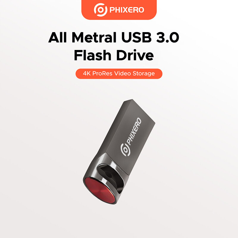 PHIXERO USB 3.0 Flash Drive 64GB/128GB 5Gbps High Speed Waterproof Metal Compact with Windows macOS and Linux Systems ราคา 679 บาท*ส่งฟรี