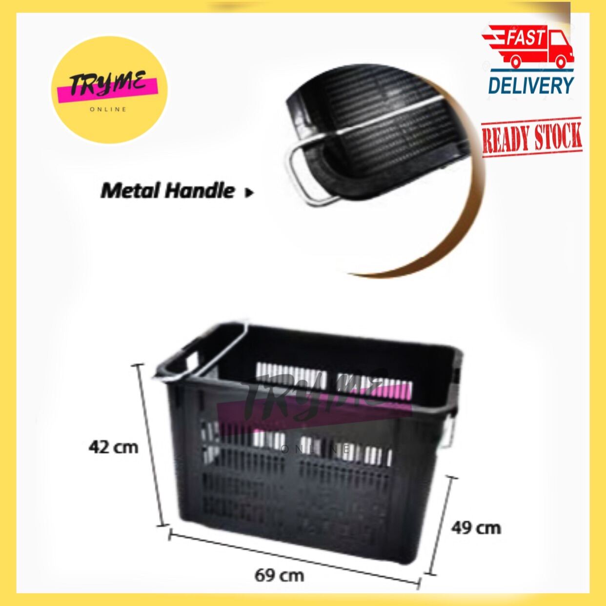 👍RAYACO Heavy Duty Basket / Industrial Basket / Vegetable Tray / Bakul