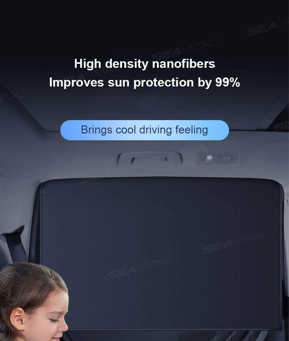 Magnetic Car Side Window Sunshade For Uv Protection & Cooling_voghion.com