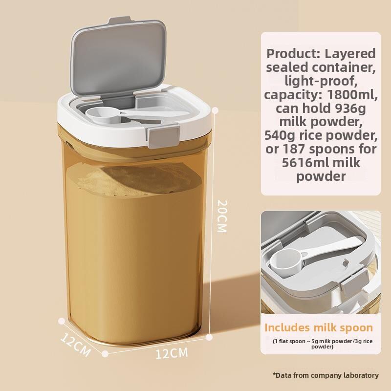 Besee | Light-Proof Airtight Moisture-Proof Food Storage Container Powder Dispenser