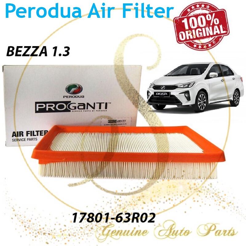 100 Original 17801 63R02 Perodua Air Filter Perodua Bezza 1 3