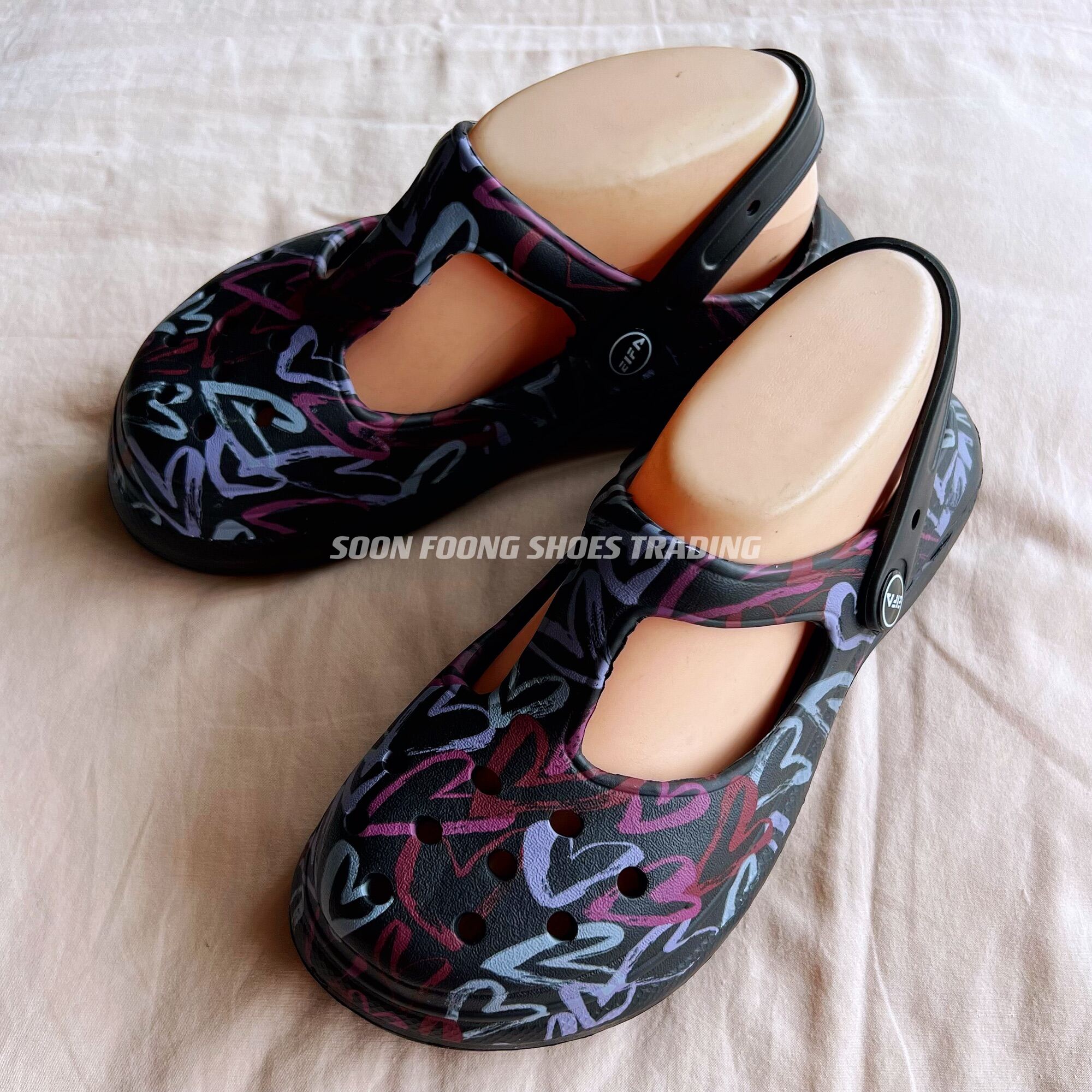[Size36-40] Ready Stock Ladies Women Comfort Crocs Rubber Jelly Shoes ...