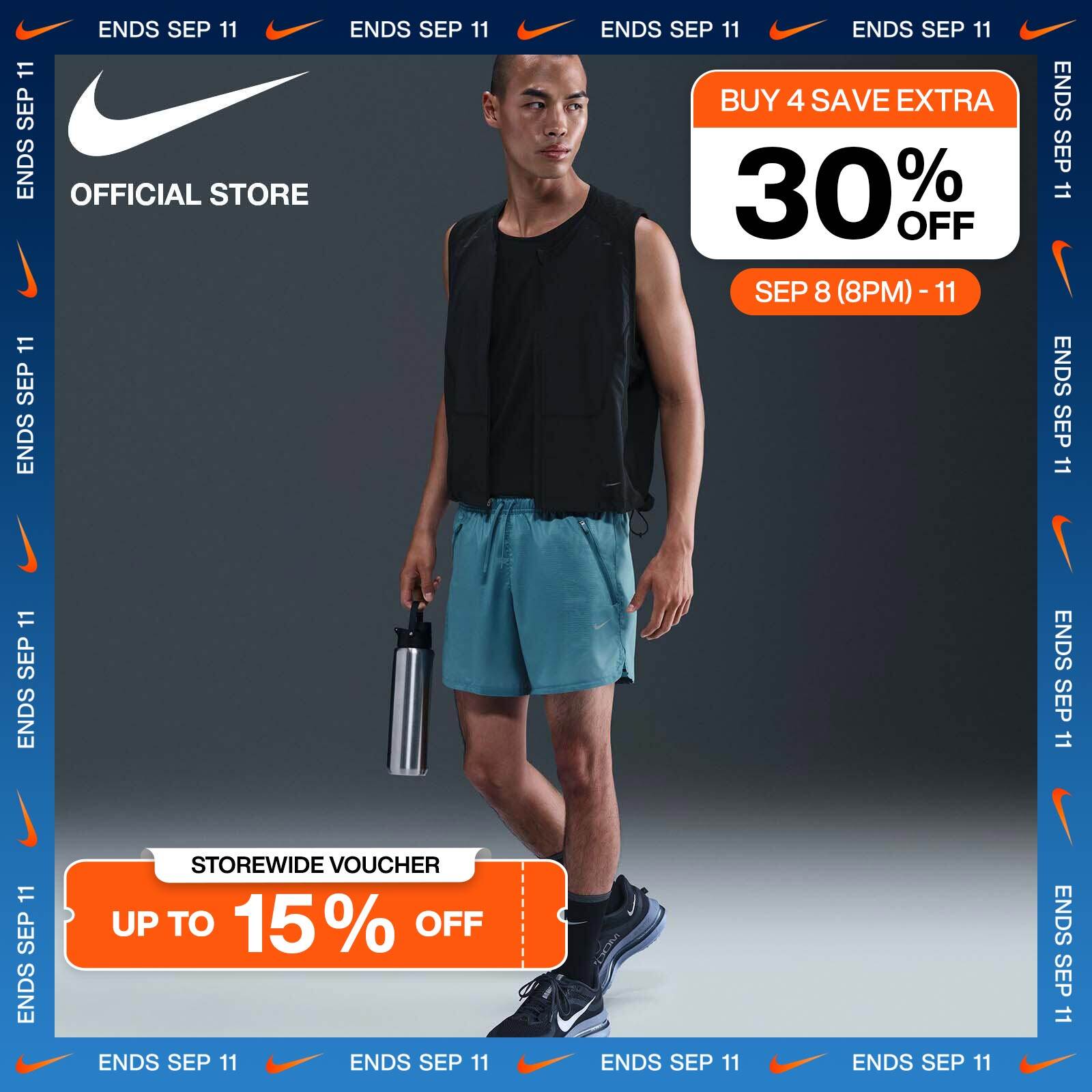 Nike Dri-FIT Men's Stride Running Division 5" Brief-Lined Running Shorts - Smokey Blue