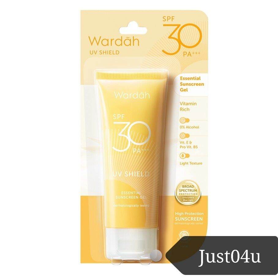 wardah essential sunscreen gel