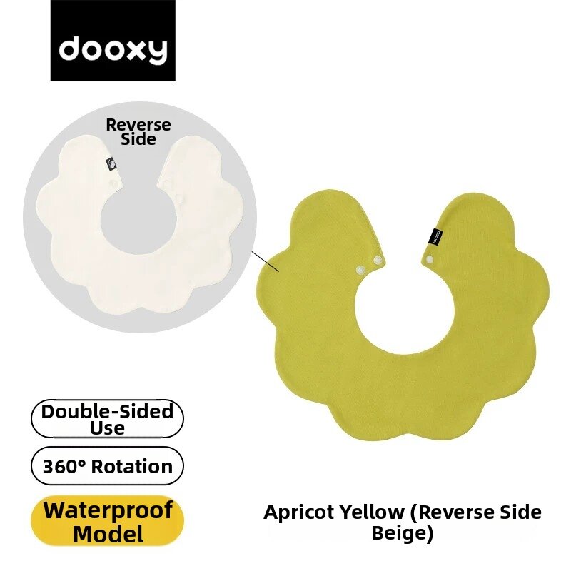 dooxy | Cotton A-grade Waterproof Petal-shaped Baby Bib