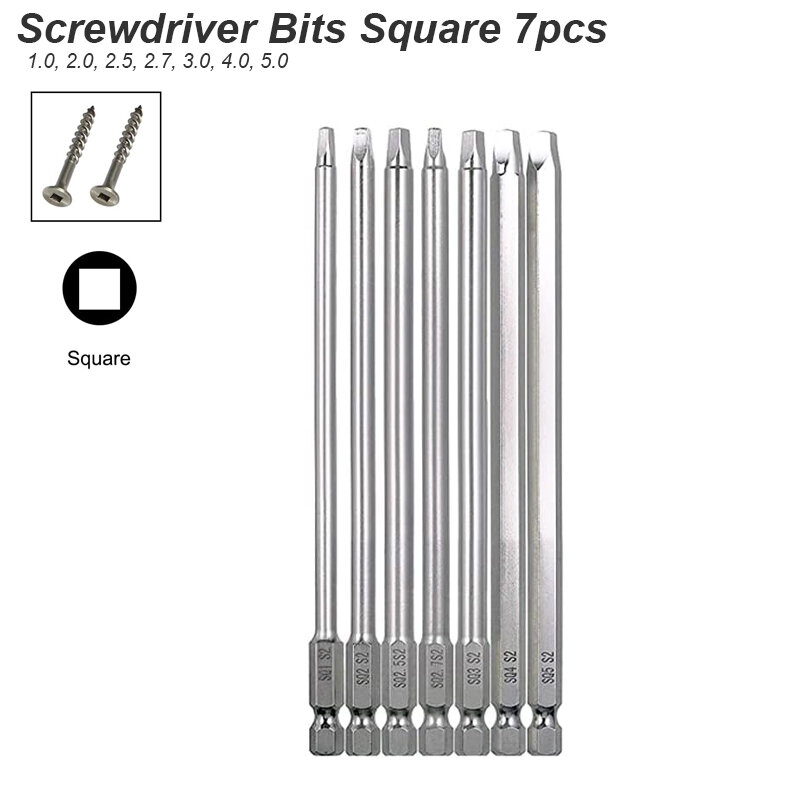 Screwdriver Bit Torx Slotted Phillips Square Socket Tip Magnetic Head 1 ...