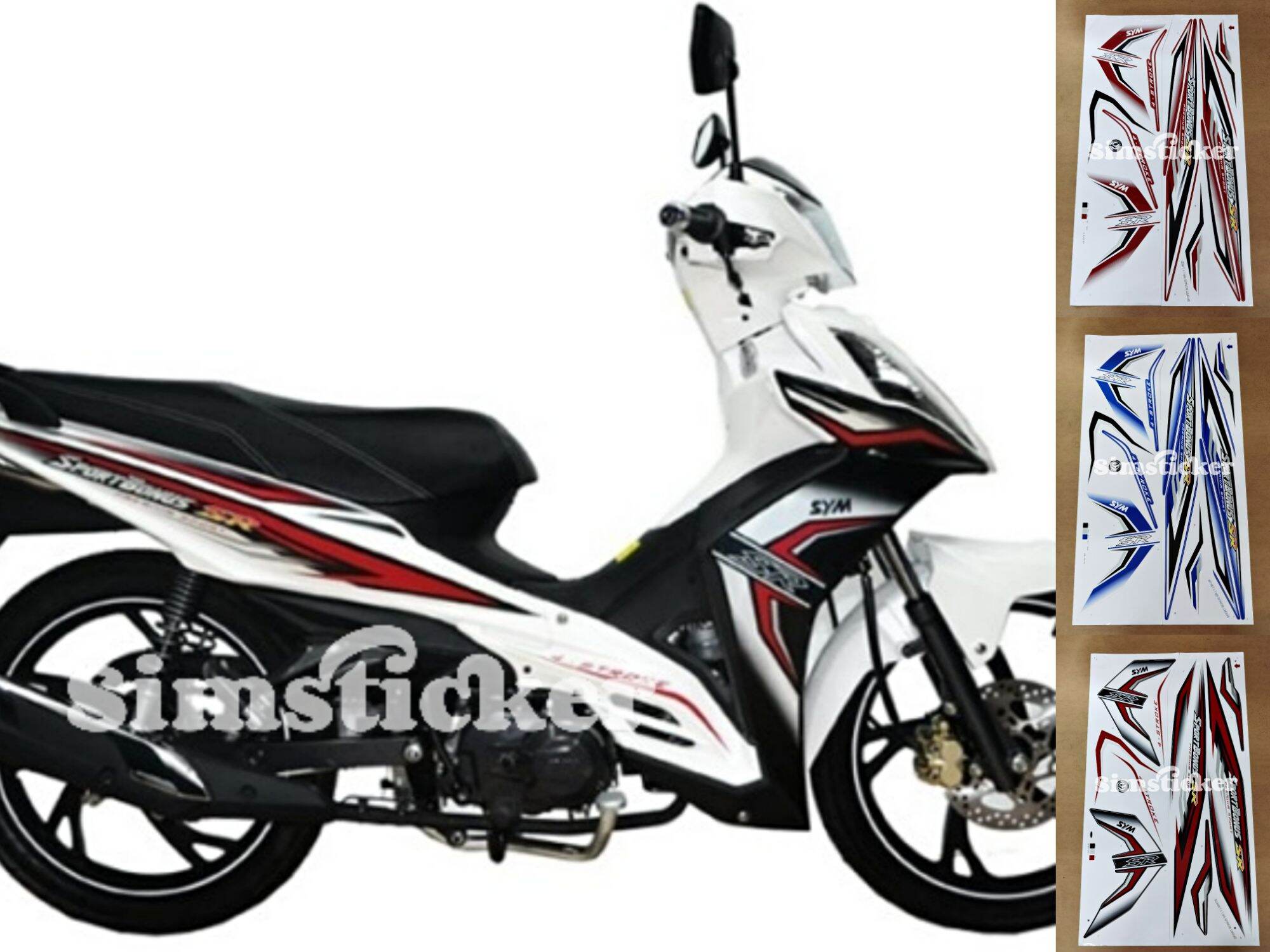 Motorfiets Tank Pad Stickers Voor SYM CRUISYM300 CRUISYM 300 Krasbestendig Protector Cover Sticker Decals Accessoires (Color : 5