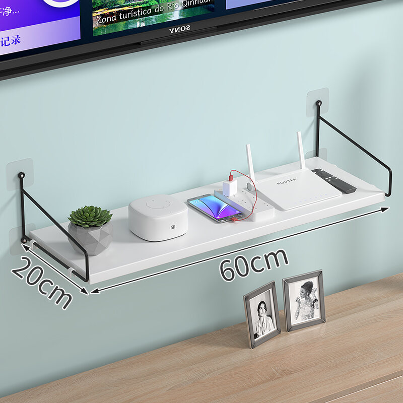 Living Room TV SetTop Box Rack Wall Storage Rack Router Storage Box