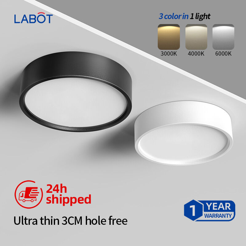 Surface Mounted Downlight LED Ceiling Light 5W/7W/12W/15W/24W/30W No Flicker Anti-glare CRI85 Downlight LED For Ceiling ราคา 49 บาท*ส่งฟรี