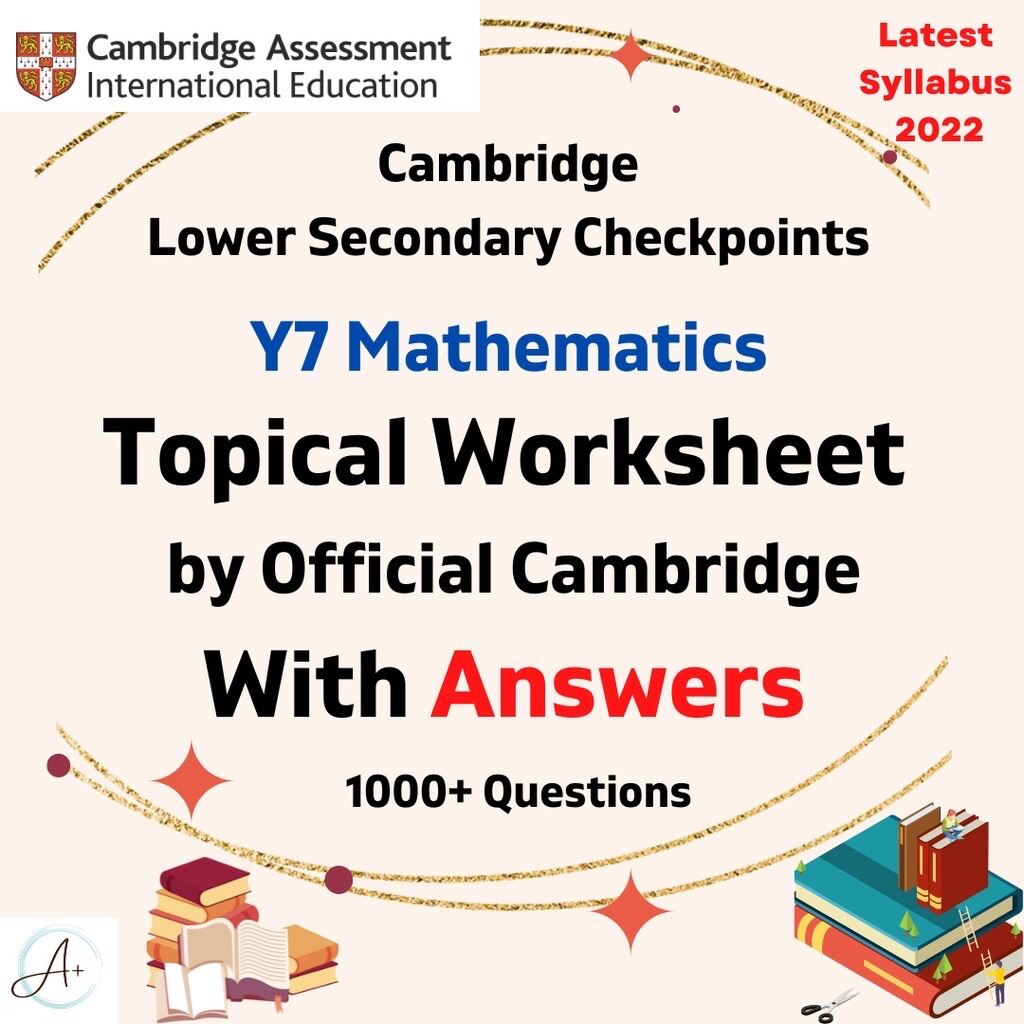 [Hardcopy]Cambridge Lower Secondary Checkpoint Y7 Math Topical ...