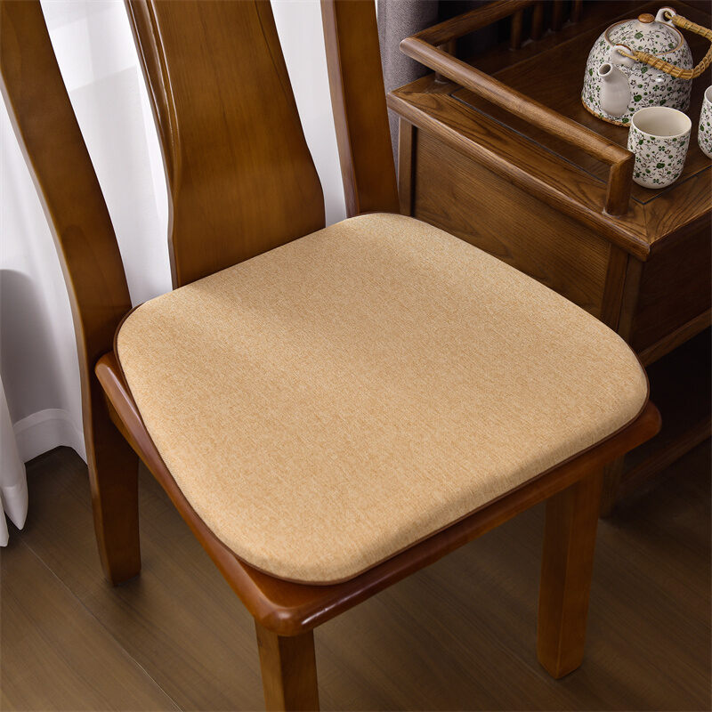 Thickened Solid Wood Dining Chair Pads Chinese Style Embroidery Non-Slip Chair Cushions Detachable And Washable Seat Pads