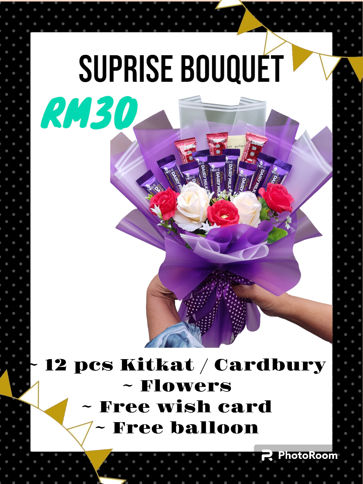 Bouquet Bajet RM30  Bouquet Coklat Bajet 