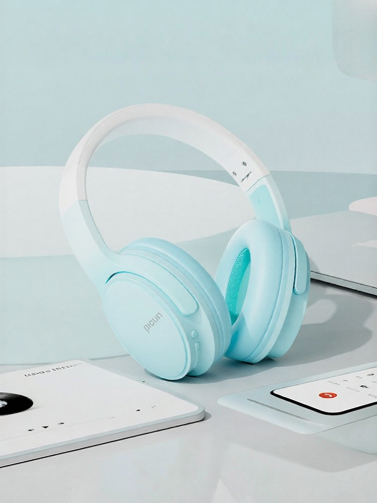 PICUN | Bluetooth Wireless Noise Cancelling Headphones Female Compatible with PC for Gaming With Mic