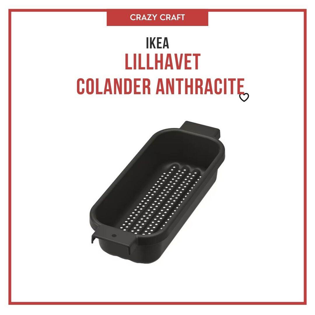 LILLHAVET Colander, anthracite - IKEA  Washing fruits, Ikea, Cooking  accessories