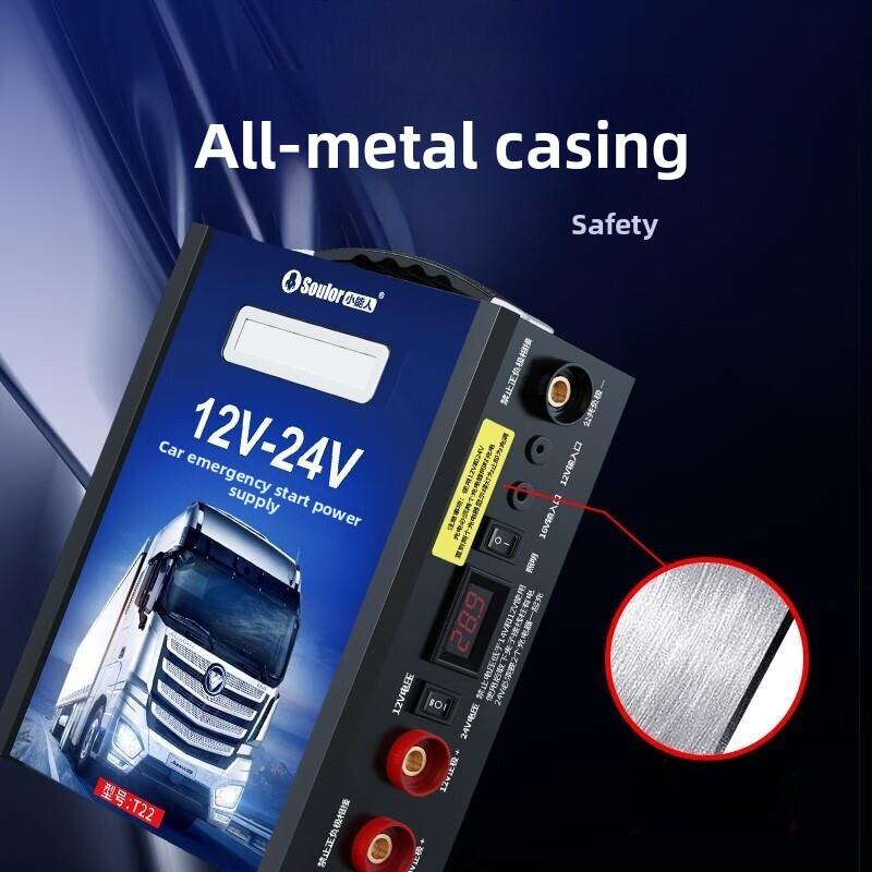 High Capacity 12V Car Emergency Starting Power Supply for Trucks And Buses Battery Jump Starter Portable Car Charger Harga 415 Ringgit*Penghantaran Percuma