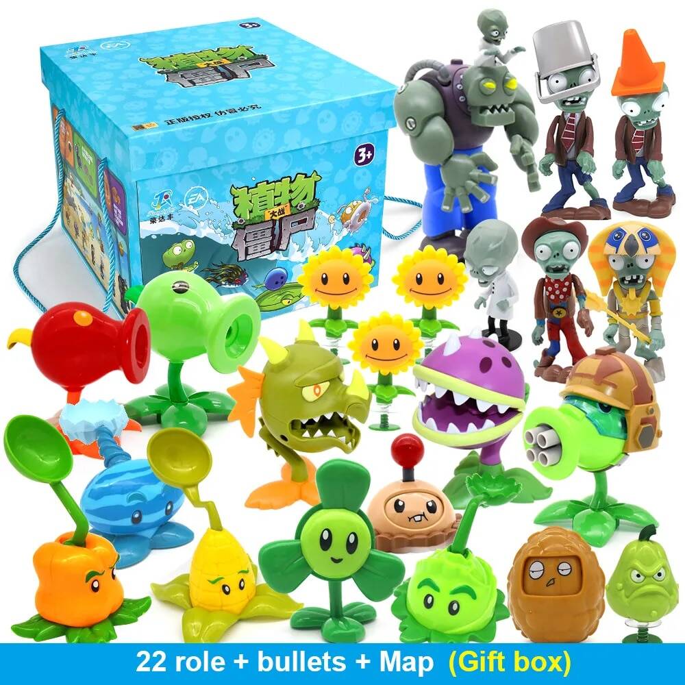 New Role PLANTS VS ZOMBIES 2 PVZ Toys Full Set Gift For Boys Box-packed ...