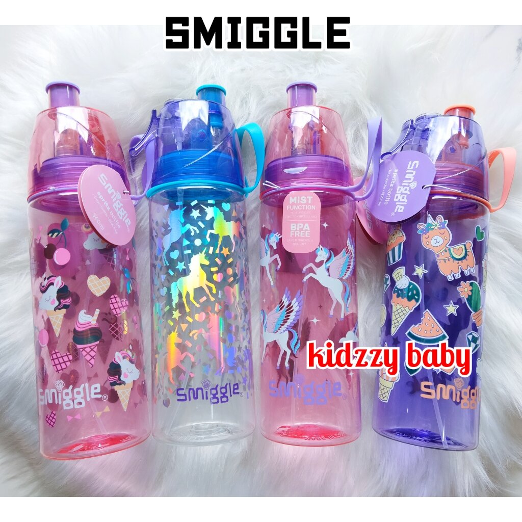 Smiggle Bottle Spray Bpa Free Kids Water Bottle Mist Spray For