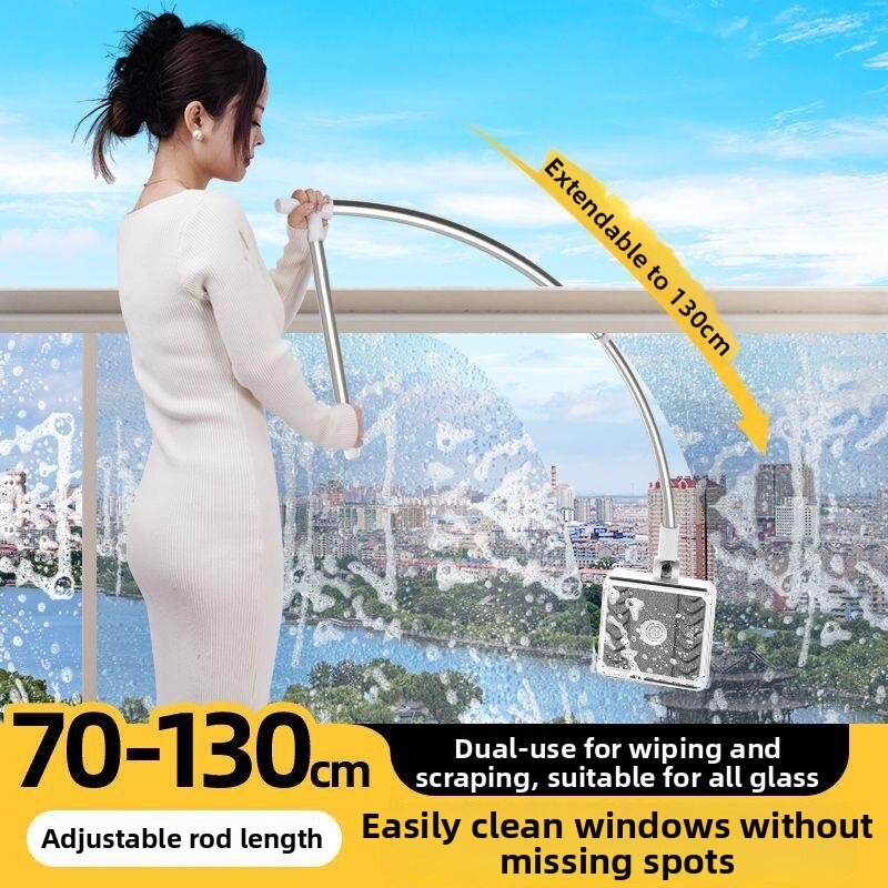 High-rise Window Cleaning Tool Double-sided Scraper Harga  31 Ringgit*Penghantaran Percuma